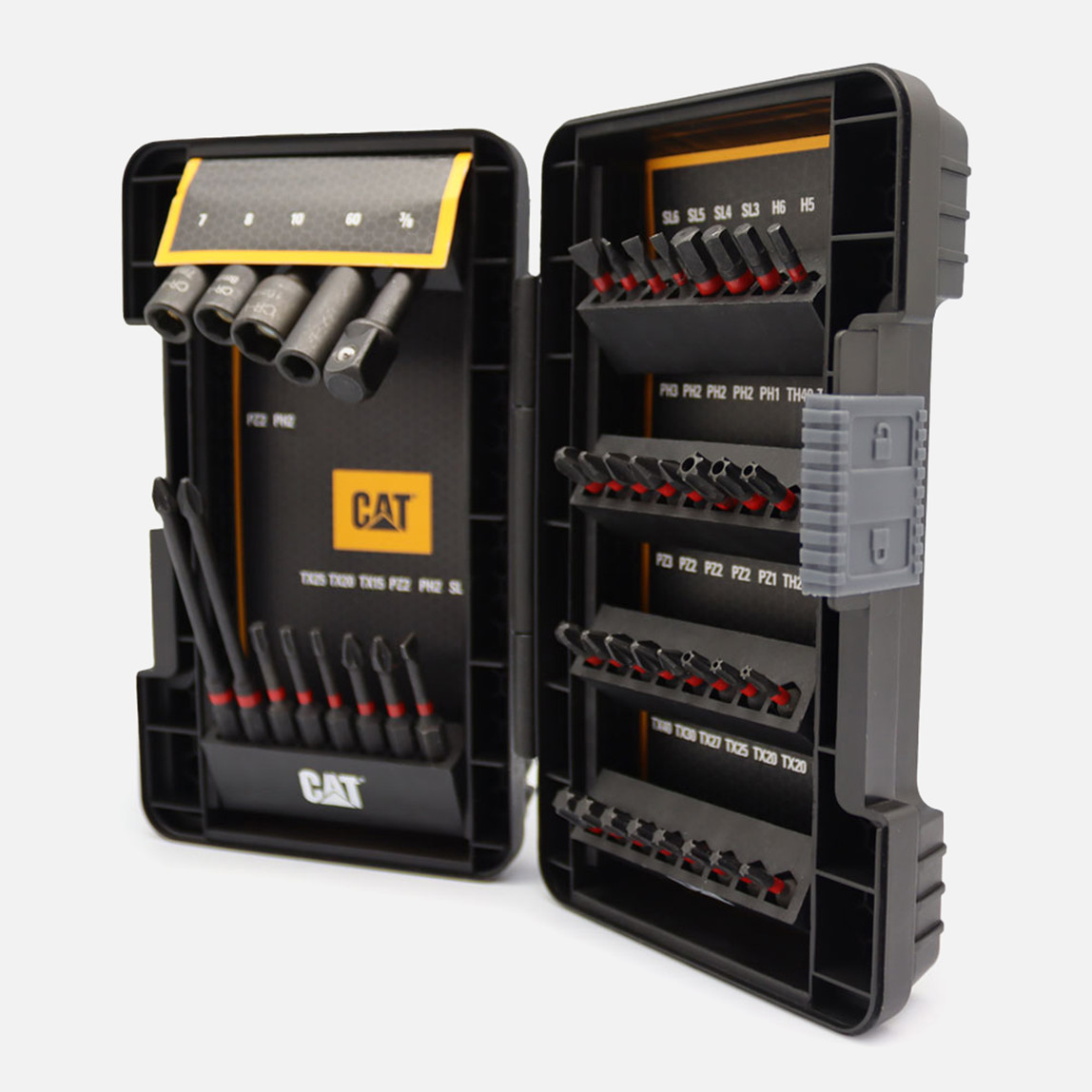    CAT DA01902 45 Parça Manganez Fosfat Alaşımlı Vidalama Uç Seti  