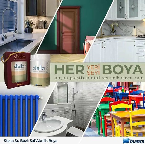 Bianca Stella Tay Tüyü Saf Akrilik Boya 1L  