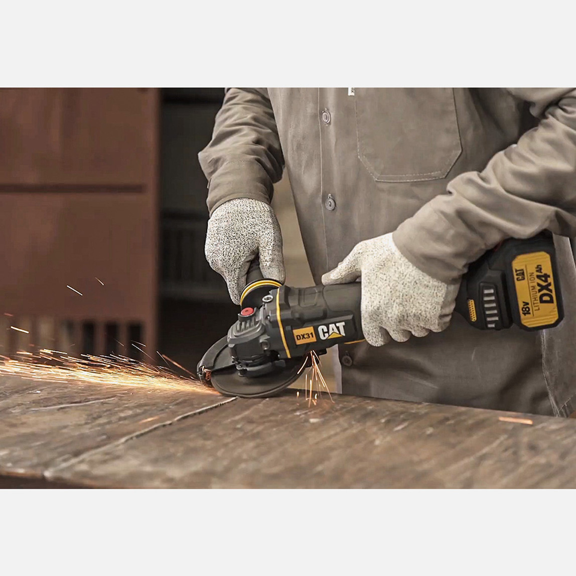    CAT DX31B 18Volt 115mm Kömürsüz Profesyonel Avuç Taşlama(Akü ve Şarj Cihazı Dahil Değildir.) 