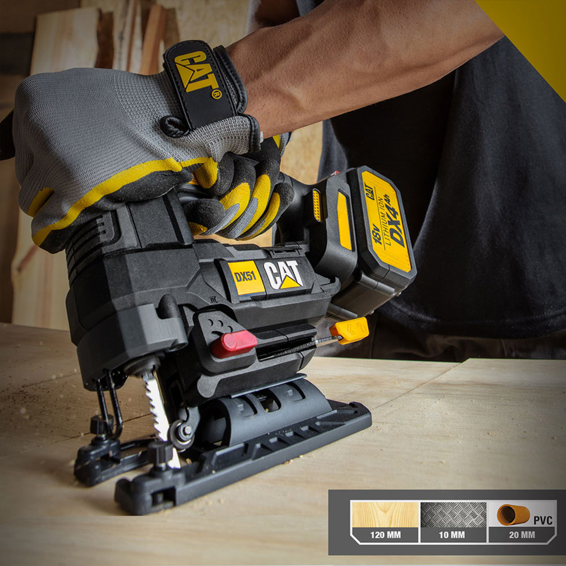    CAT DX51B 18Volt Kömürsüz Profesyonel Dekupaj Testere(Akü ve Şarj Cihazı Dahil Değildir.) 