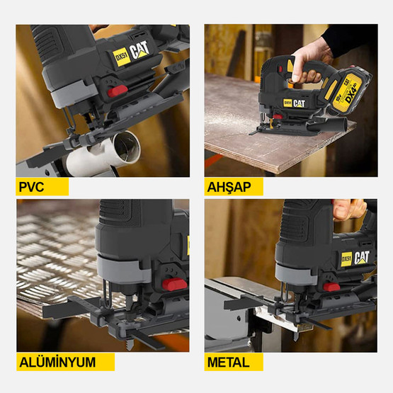 CAT DX51B 18Volt Kömürsüz Profesyonel Dekupaj Testere(Akü ve Şarj Cihazı Dahil Değildir.)