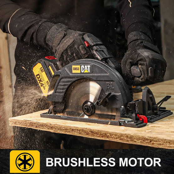 CAT DX53B 18Volt 185mm Kömürsüz Profesyonel Daire Testere (Akü ve Şarj Cihazı Dahil Değildir.)