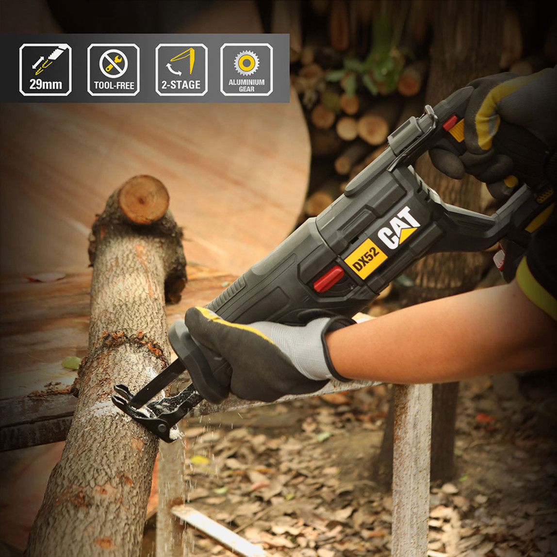    CAT DX52B 18Volt Profesyonel Tilki Kuyruğu Testere (Akü ve Şarj Cihazı Dahil Değildir.) 