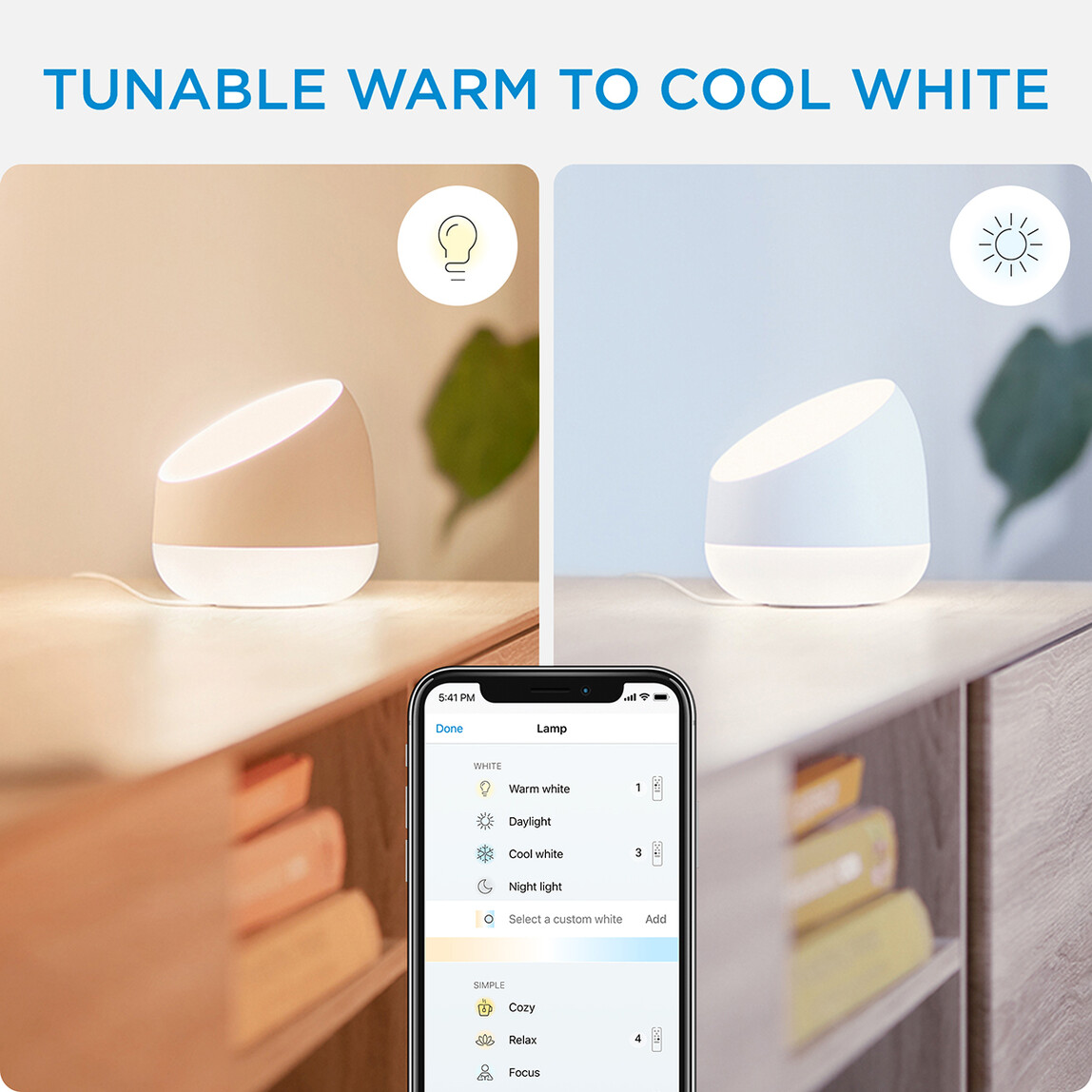    Philips Wiz Squire Taşınabilir Renkli  Akıllı Masa Lambası   