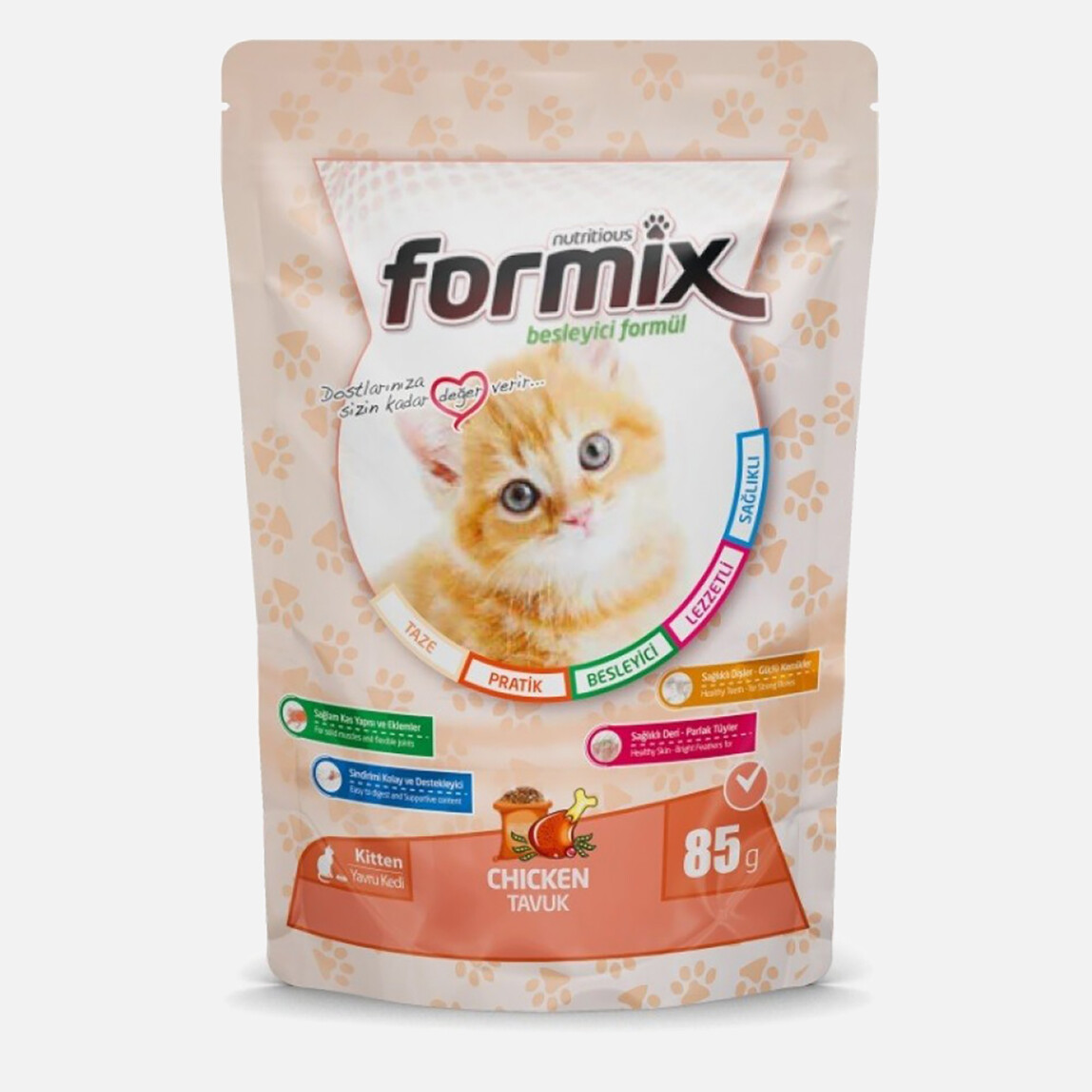    Formix Tavuk Etli Jöleli Yavru Kedi Maması 85gr  