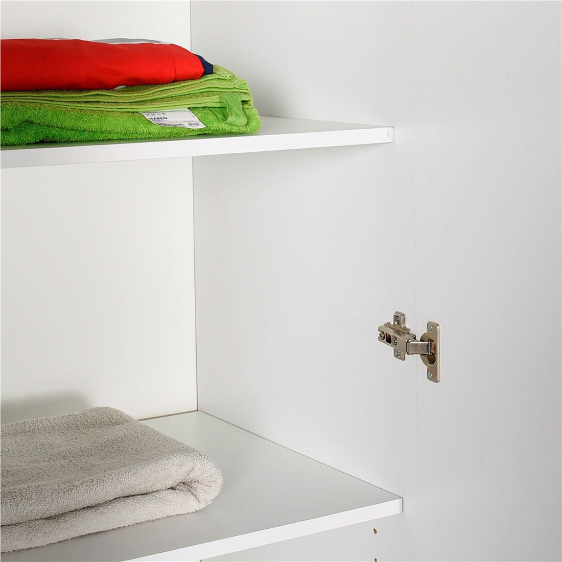    Adore Base 6 Kapılı 2 Çekmeceli Gardırop Beyaz  