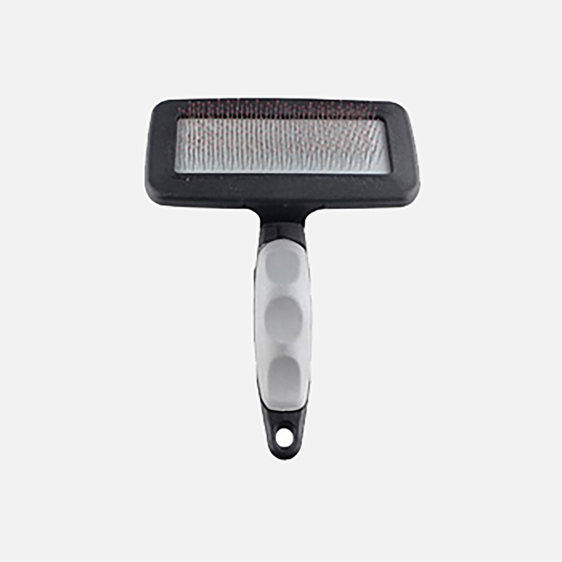    Zampa Silikon Başlı Kedi ve Köpek Bakım Fırçası Gri 16x12 cm 