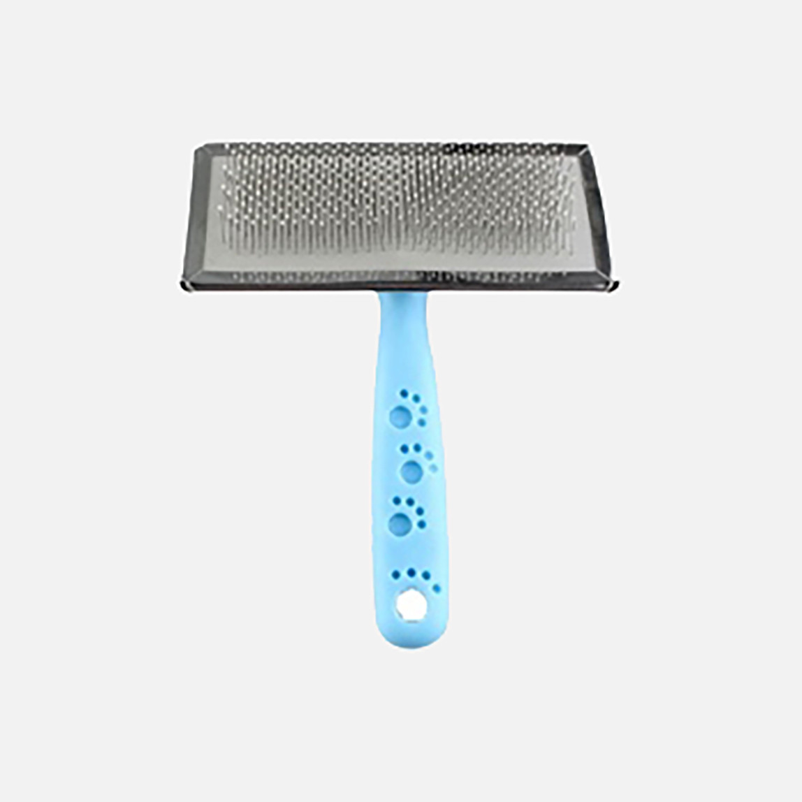    Zampa Silikon Başlı Kedi ve Köpek Bakım Fırçası Mavi 14x11,5 cm 
