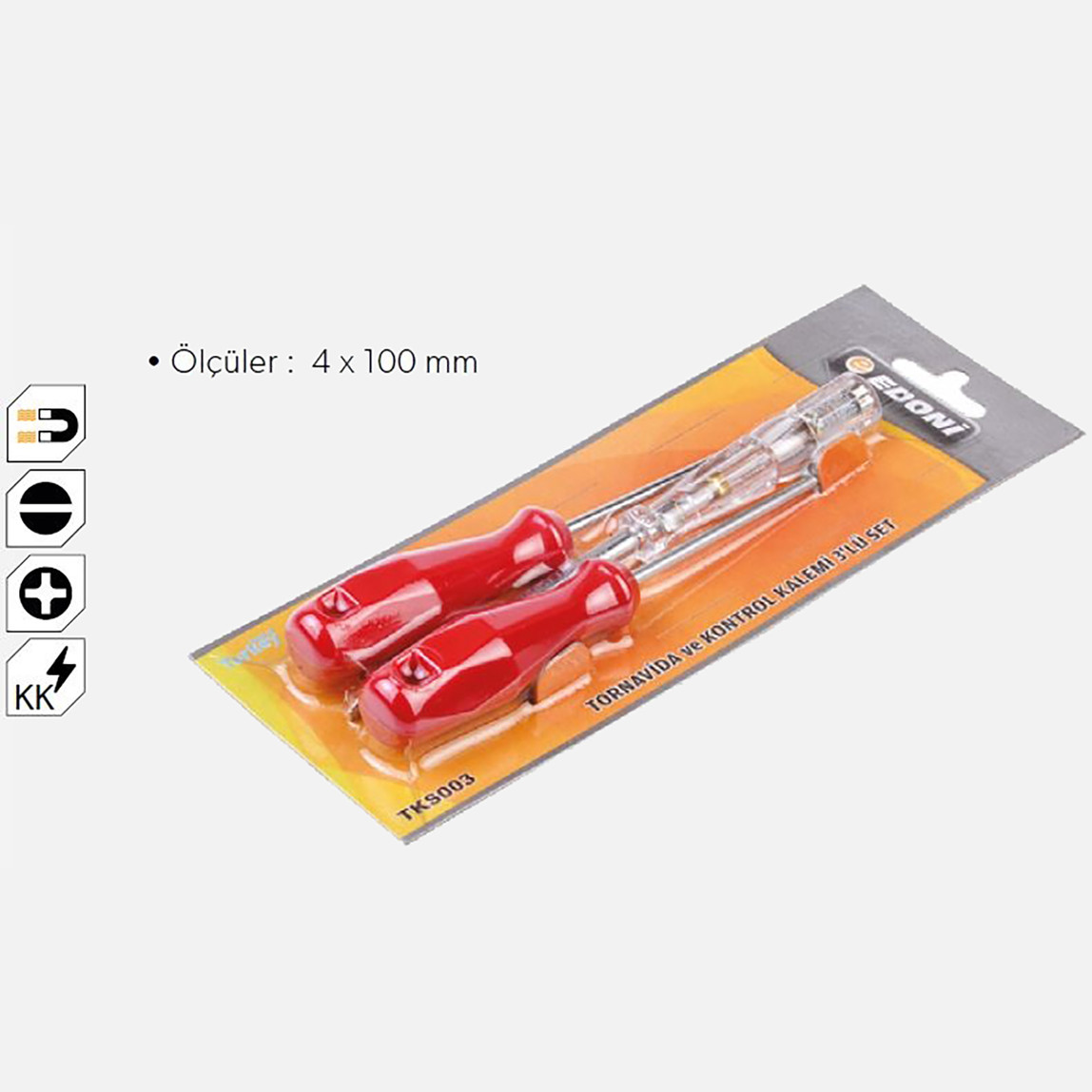    Kontrol Kalem Tornavida Seti 3'Lü Tks 003  