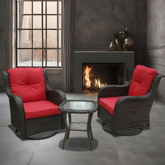 Sunfun Vera Rattan Sallanan Koltuk Seti