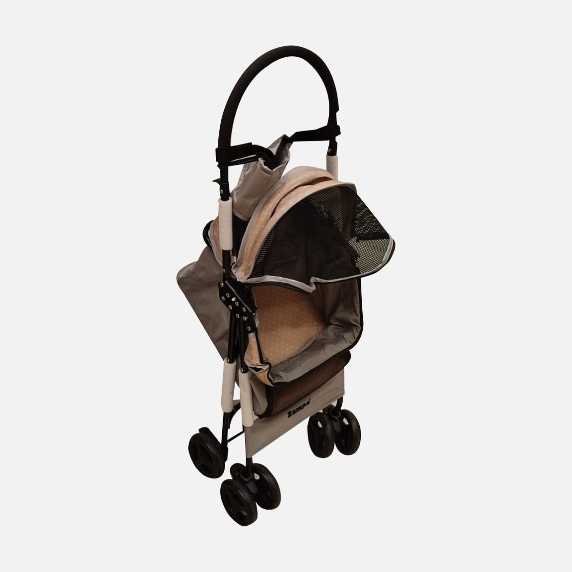    Köpek Taşıma Arabası Gri 42x63x89cm 