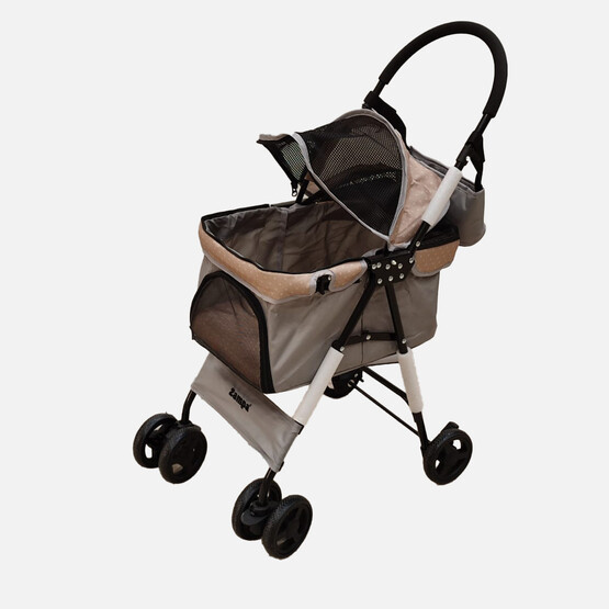 Köpek Taşıma Arabası Gri 42x63x89cm