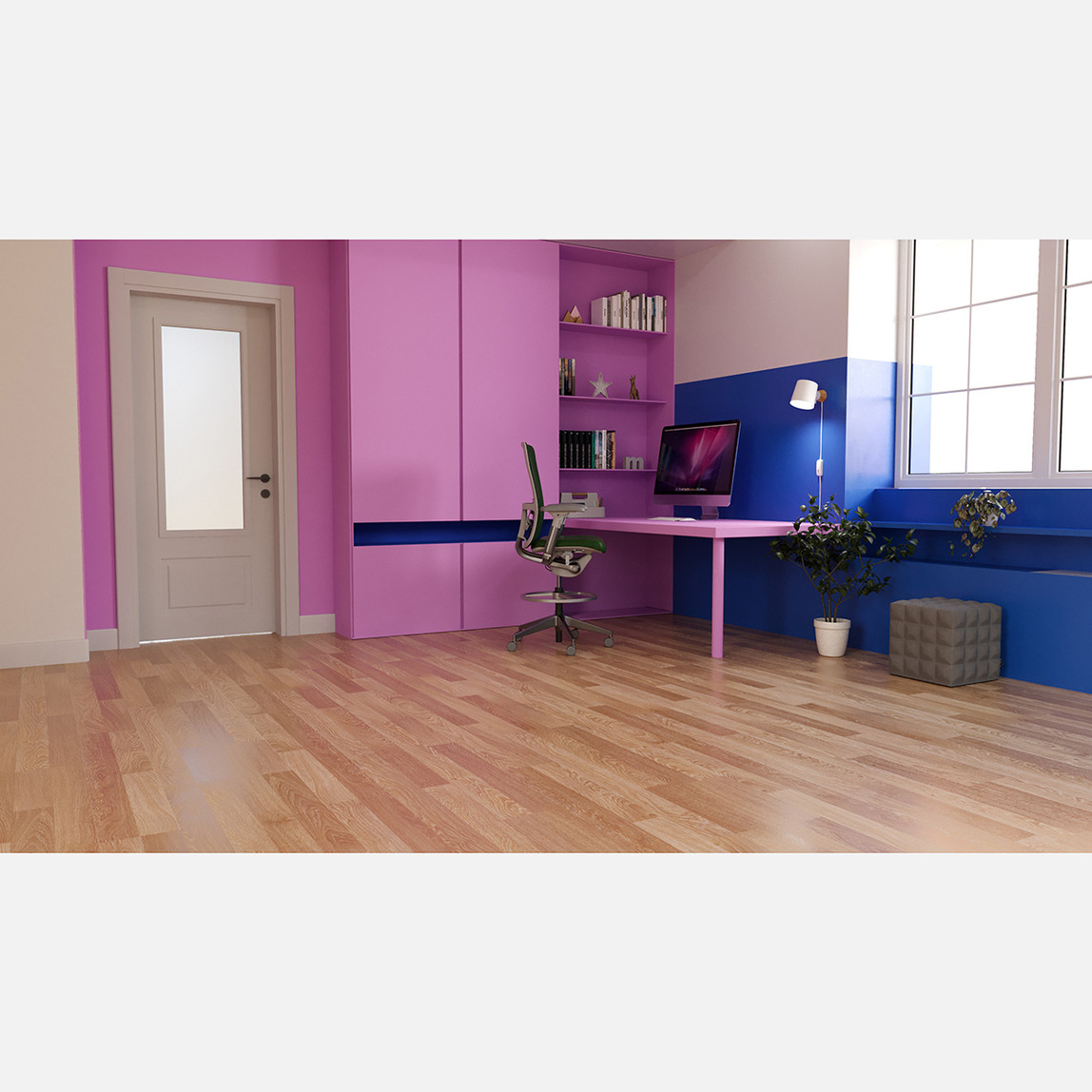    Terraclick Beyaz Meşe 31.Sınıf Laminat Parke Derzsiz 1205,5x191,7x8 mm 2,3071 m² 