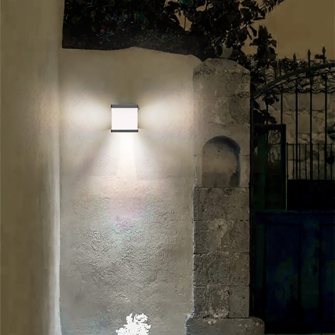    Solar Kutu Sensörlü Aplik 1000 Lümen Ip65        