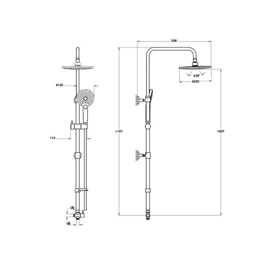 Artema Joy Round 220 Duş Sistemi 