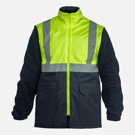 WP100-M Oxford Parka-Sarı Lacivert-Beden:M 