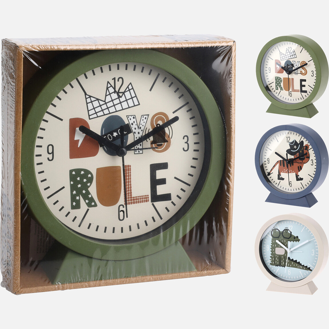    Alarmlı Renkli Saat 