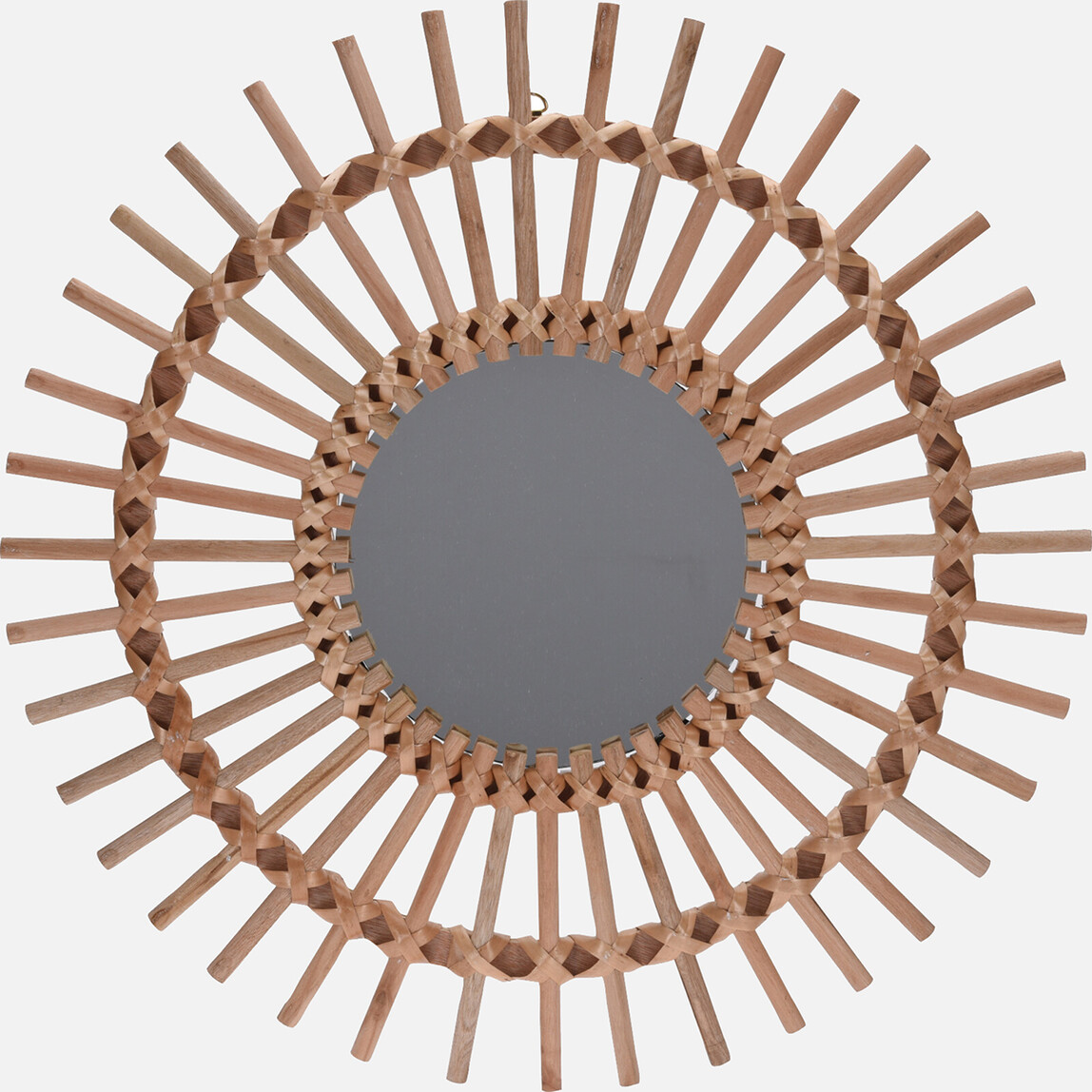    Naturel Ahşap Ayna 50 cm 