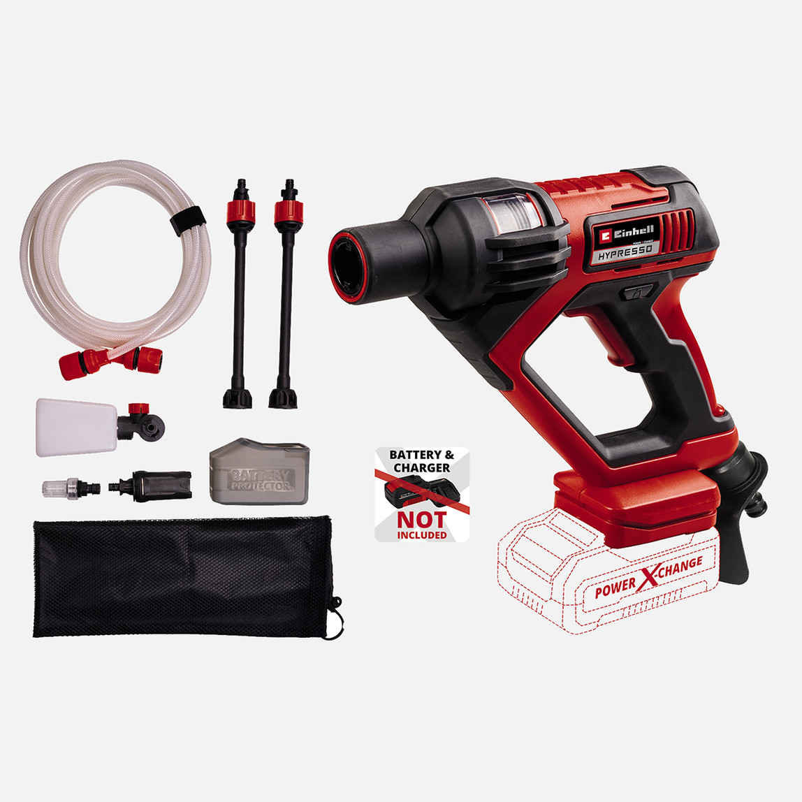    Einhell HYPRESSO 18/24 Li Solo Akülü Basınçlı Yıkama Tabancası(Akü ve Şarj Cihazı Dahil Değildir.) 