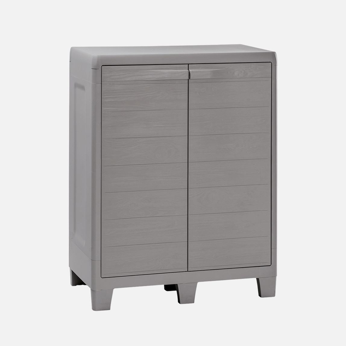    Woody's XL Base 2 Raflı Plastik Dolap Gri 