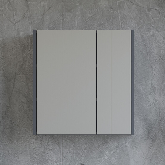 Bonitobagno Coste Aynalı 65 cm Banyo Dolabı Üst Modül Antrasit