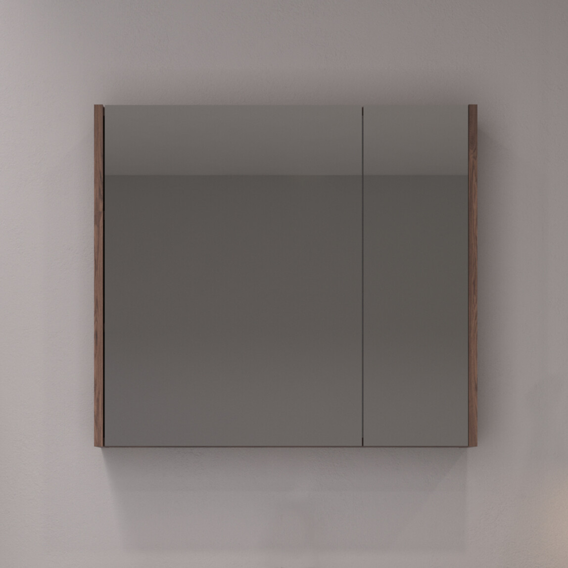    Bonitobagno Salvo Aynalı 80 cm Banyo Dolabı Üst Modül Antrasit 