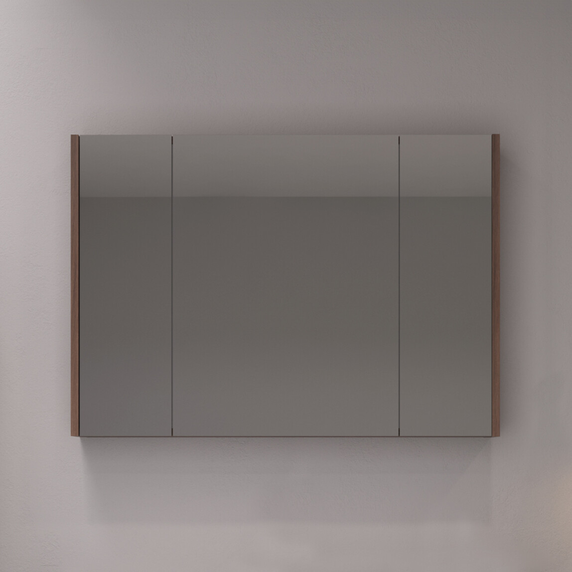    Bonitobagno Salvo Aynalı 100 cm Banyo Dolabı Üst Modül Antrasit 