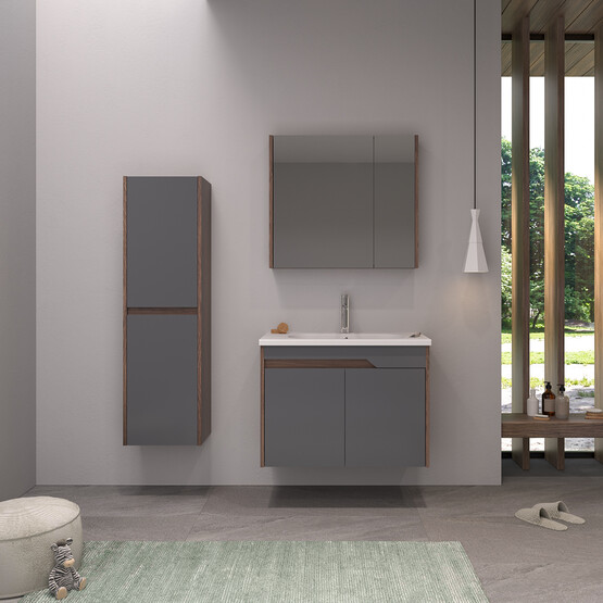 Bonitobagno Salvo 40 cm Banyo Boy Dolabı Antrasit