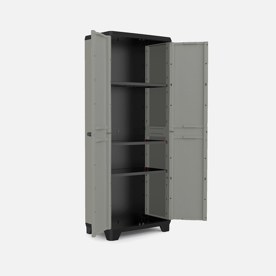 Keter Planet 3 Raflı Plastik Dolap Gri