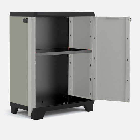 Keter Planet Tek Raflı Plastik Dolap Antrasit 