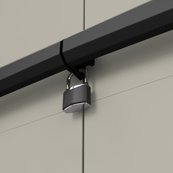 Keter Planet Tek Raflı Plastik Dolap Antrasit 