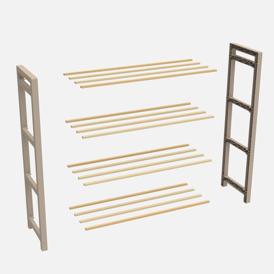 Fixwood Ahşap Çubuklu Ayakkabılık Fix-2041-2 