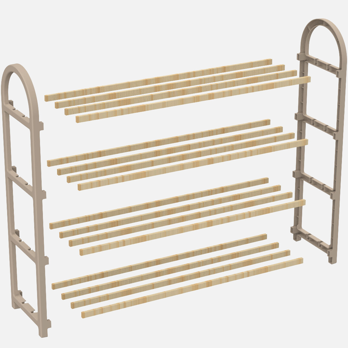    Fixwood Ahşap Çubuklu Ayakkabılık Fix-2040  