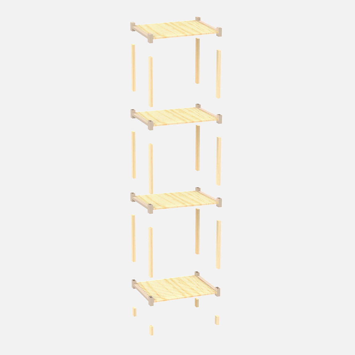    Fixwood Çok Amaçlı 4’Lü Raf Fix-2015-4  