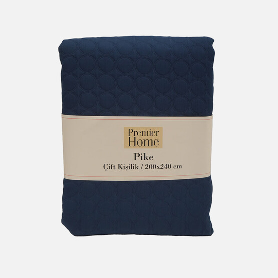 Premier Home Jakar Retro Çift Kişilik Pike Lacivert 