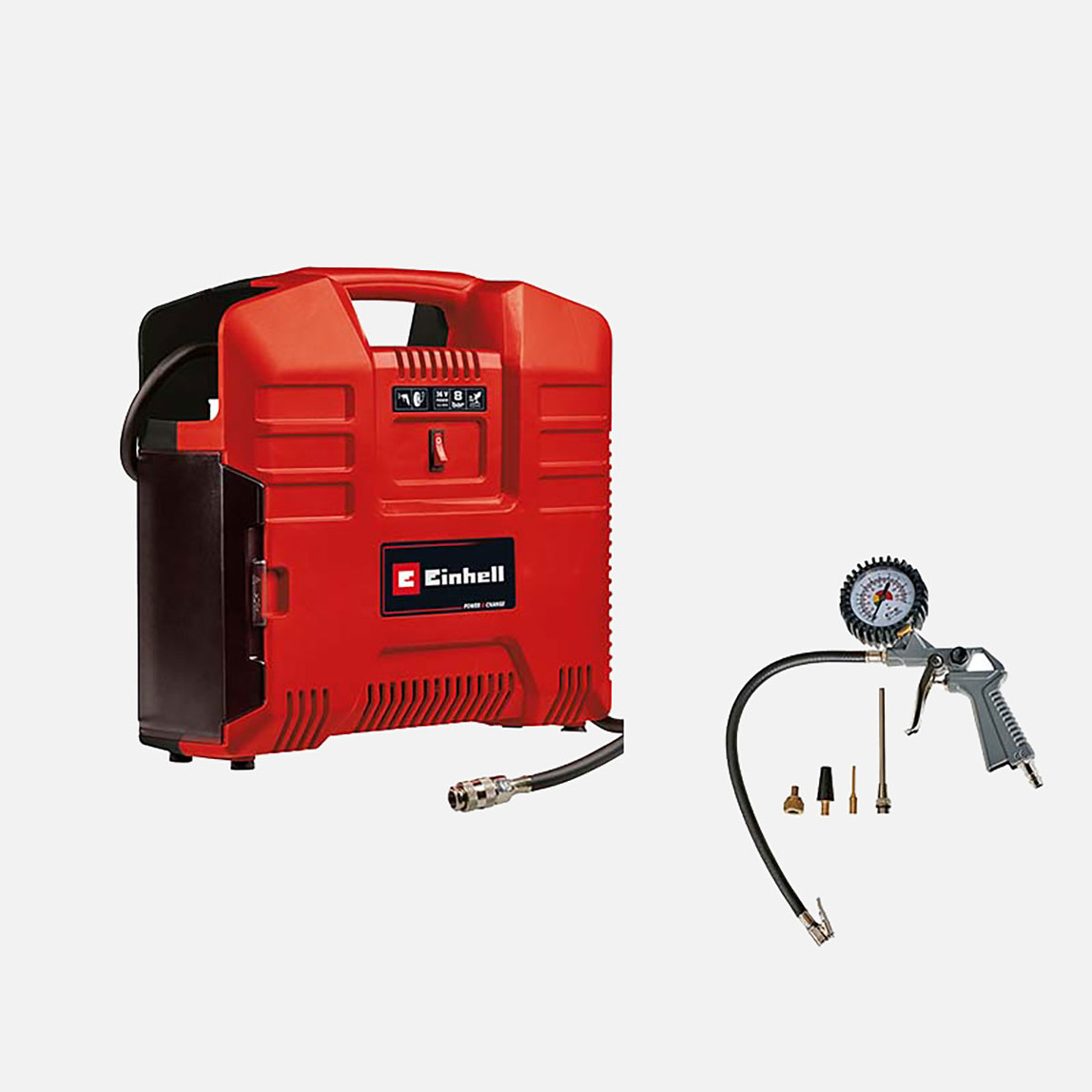    Einhell TE-AC 36/8 Li OF Set-Solo Akülü Kompresör (Akü ve Şarj Cihazı Dahil Değildir.) 