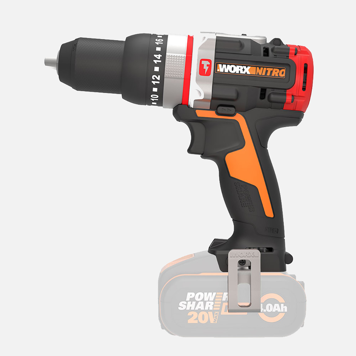    WORX WX354.9 20Volt Kömürsüz Profesyonel Darbeli Şarjlı Matkap 