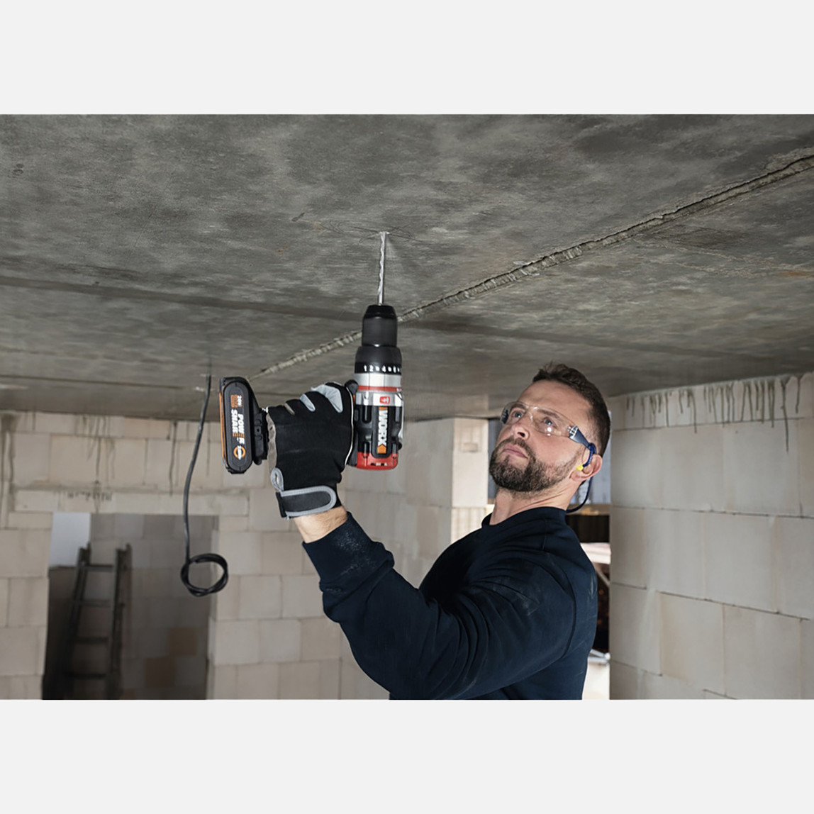    WORX WX354.9 20Volt Kömürsüz Profesyonel Darbeli Şarjlı Matkap 