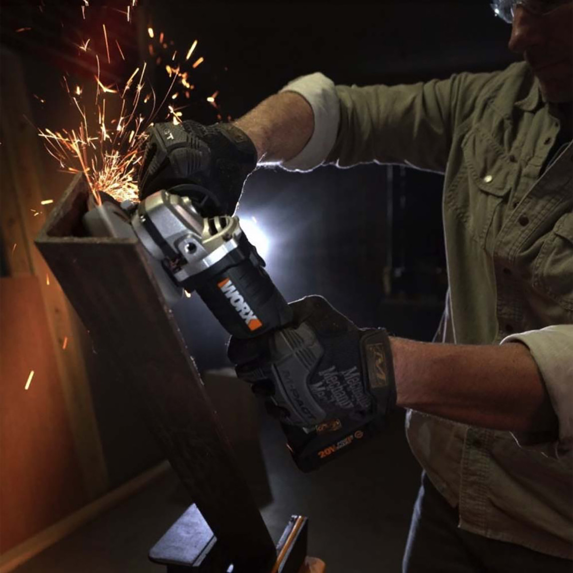    WORX WX812.9 20Volt 125mm Kömürsüz Profesyonel Avuç Taşlama 