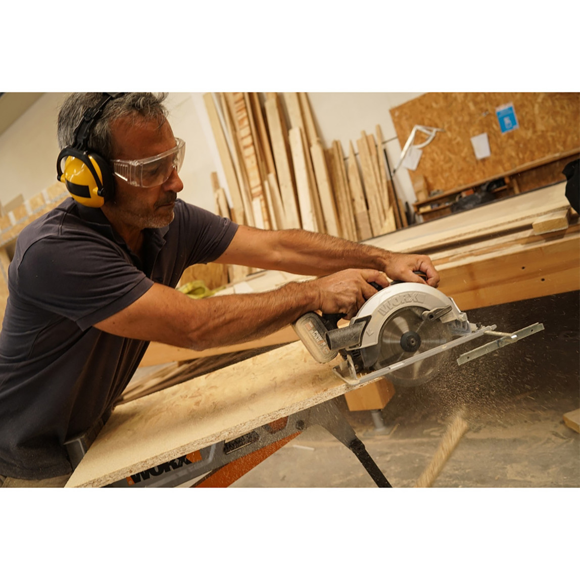    Worx WX520.9 20Volt 190mm Kömürsüz Profesyonel Şarjlı Daire Testere (Akü Dahil Değildir)  