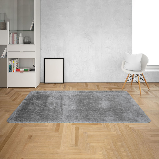 Güven Collection Shagi1350 60 Overloklu Halı Gri 80x300 cm