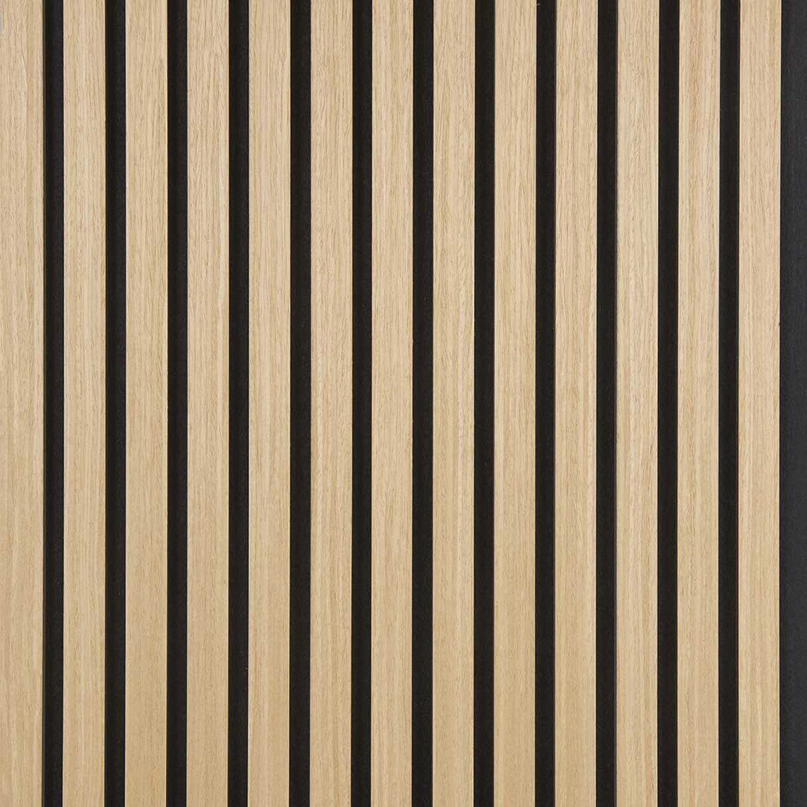    Quanti Dikdörtgen Akustik Duvar Paneli Açık Meşe 52x244x1,8 cm 