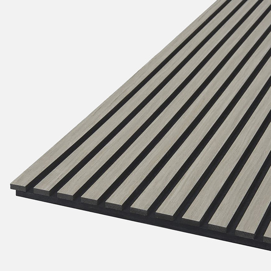 Quanti Dikdörtgen Akustik Duvar Paneli Gri Meşe 52x244x1,8 cm