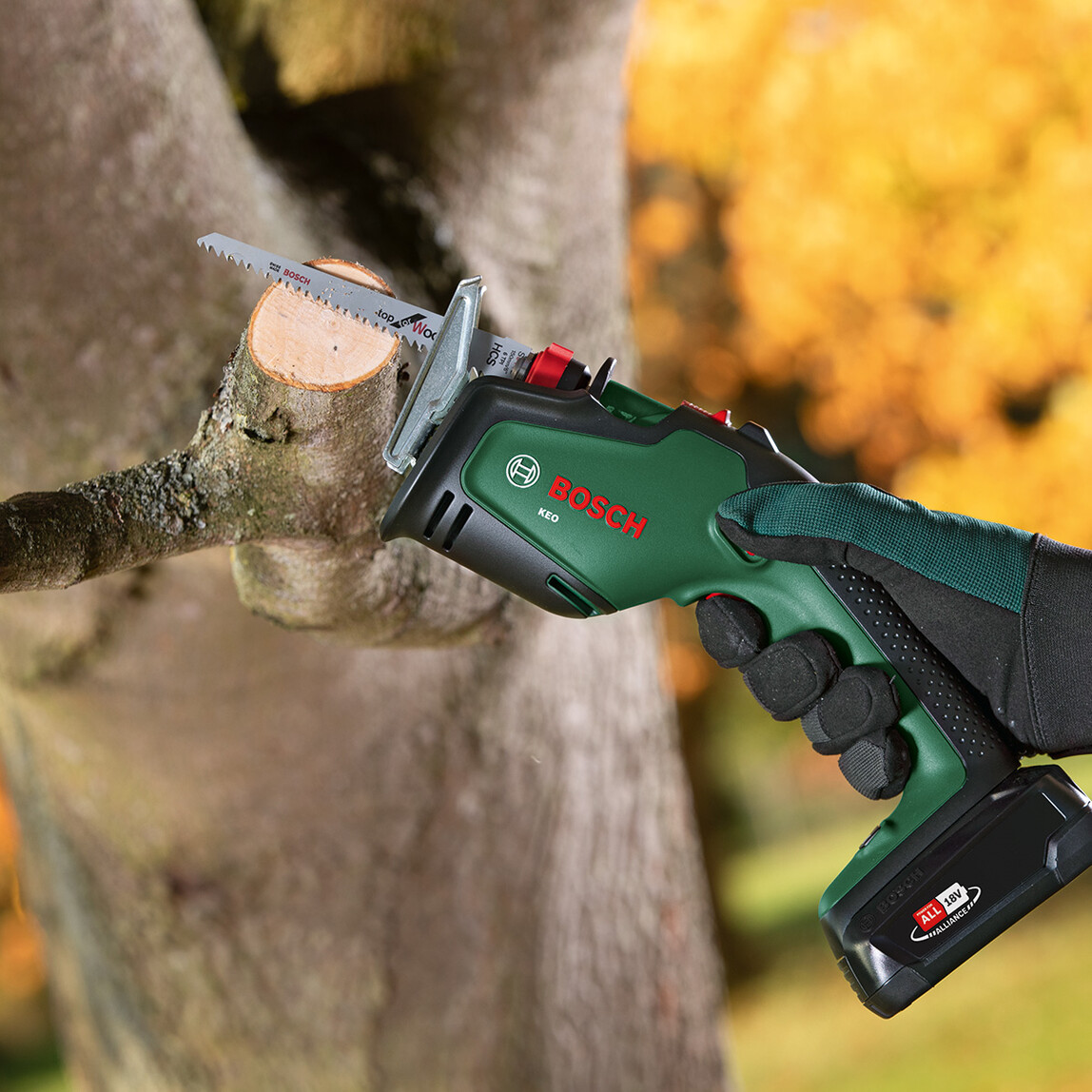    Bosch Keo 18 Li-ion Solo Akülü Ağaç Kesme Makinesi (Akü ve Şarj Cihazı Dahil Değildir) 