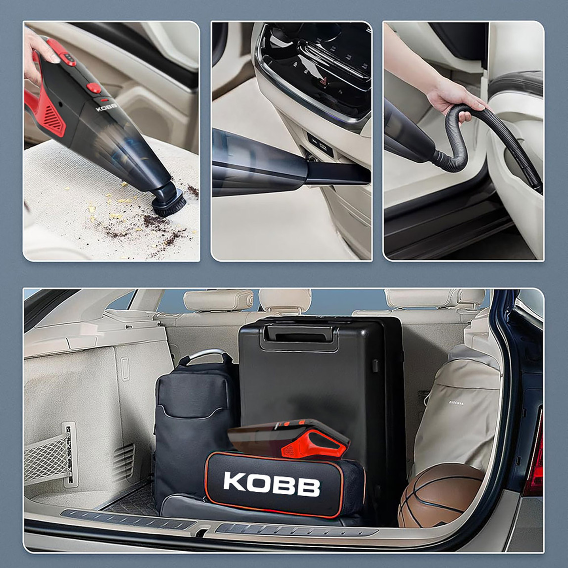    Kobb KBV12 12Volt/120Watt Oto Süpürgesi  