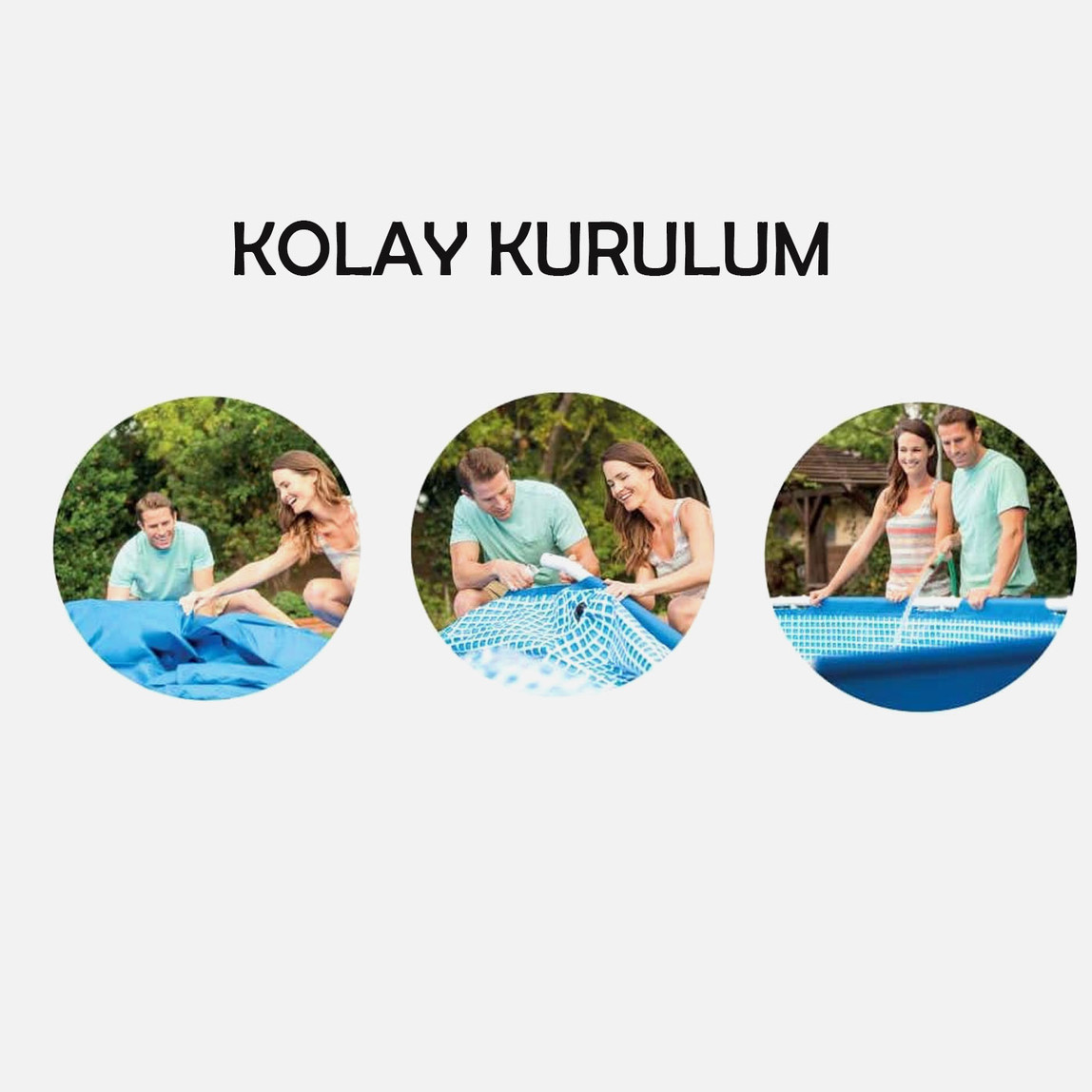    Intex Metal Çerçeveli Havuz 244 cm  