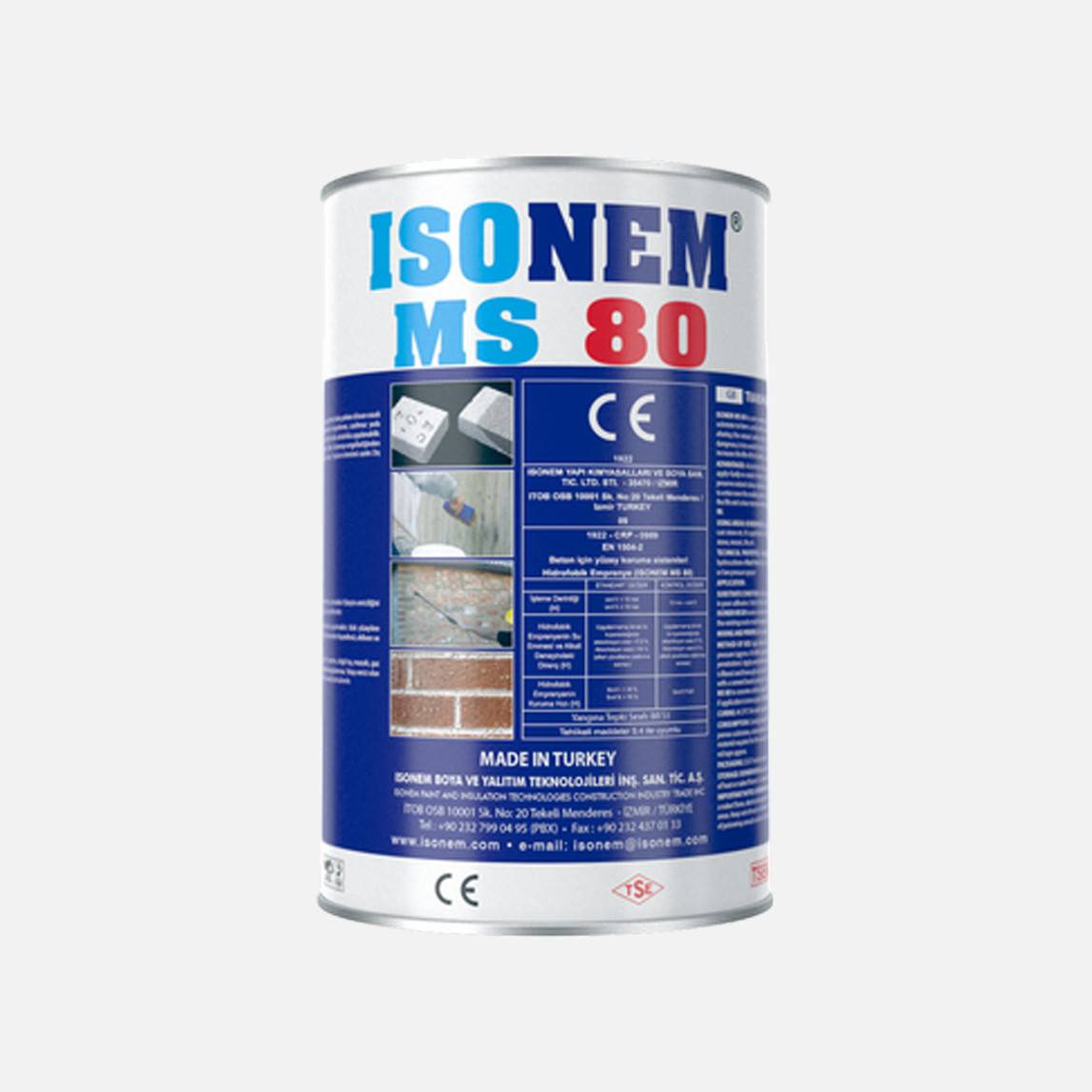    Isonem 3,5 L MS 80 Dış Cephe Şeffaf Su Yalıtımı  