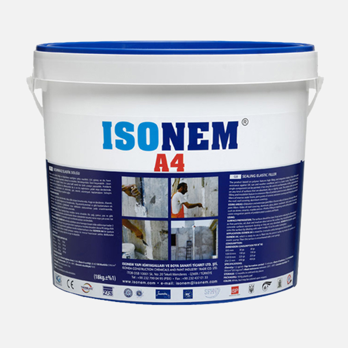    İsonem 5 KG A4 Sızdırmaz Elastik Dolgu Beyaz 