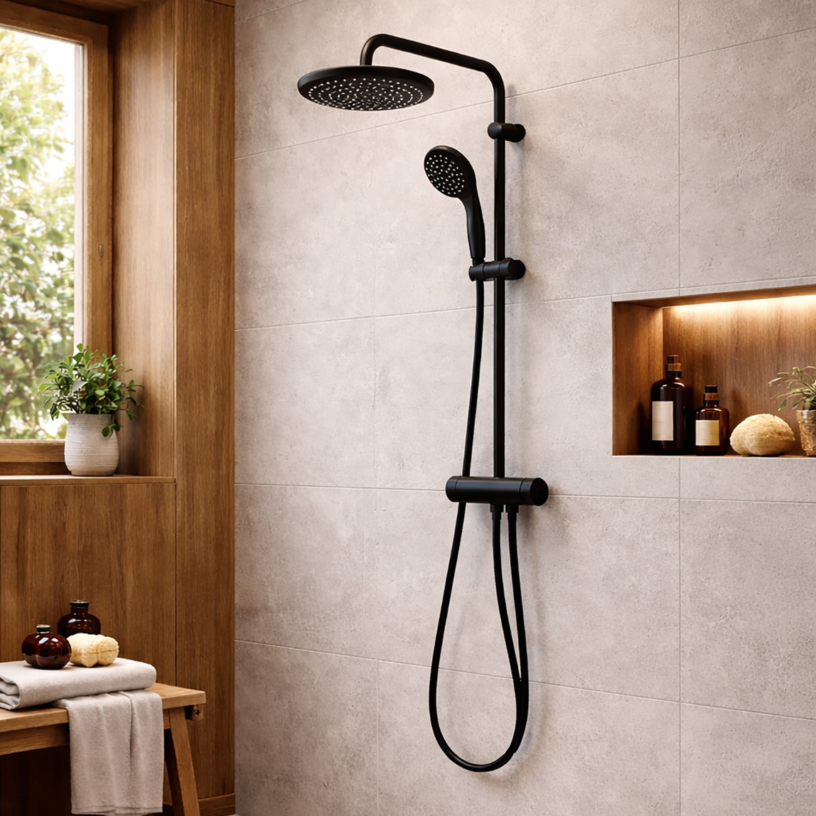    Grohe Vitalio Start 250 Siyah Duş Sistemi 