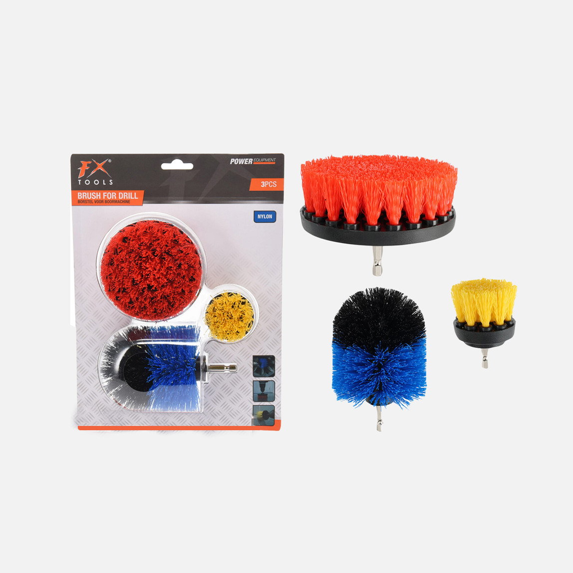    CY8500720 3'lü Matkap Ucu Fırça Seti 